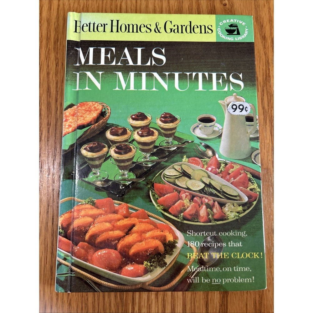 Better Homes & Gardens "Meals in Minutes" Cookbook 180 Recipes 1963 Hardcover